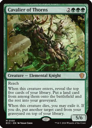 Cavalier of Thorns (ECC-100) [Commander: Lorwyn Eclipsed] MTG Single Wizards of the Coast