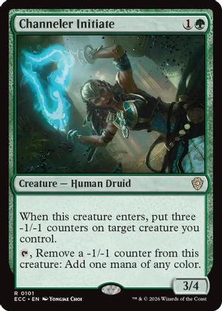 Channeler Initiate (ECC-101) [Commander: Lorwyn Eclipsed] MTG Single Wizards of the Coast