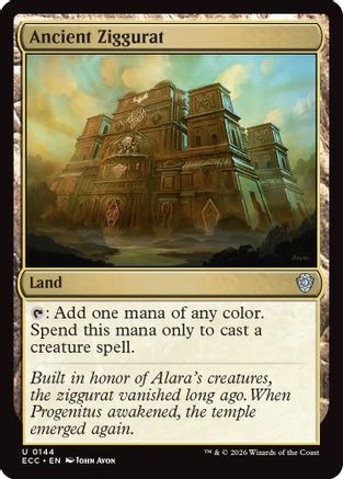 Ancient Ziggurat (ECC-144) [Commander: Lorwyn Eclipsed] MTG Single Wizards of the Coast