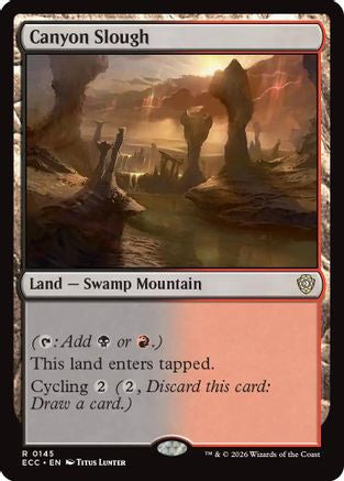 Canyon Slough (ECC-145) [Commander: Lorwyn Eclipsed] MTG Single Wizards of the Coast