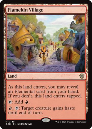 Flamekin Village (ECC-149) [Commander: Lorwyn Eclipsed] MTG Single Wizards of the Coast