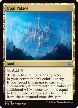 Opal Palace (ECC-156) [Commander: Lorwyn Eclipsed] MTG Single Commander: Lorwyn Eclipsed