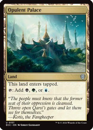 Opulent Palace (ECC-157) [Commander: Lorwyn Eclipsed] MTG Single Commander: Lorwyn Eclipsed