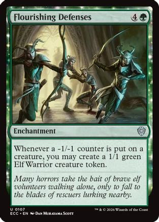 Flourishing Defenses (ECC-107) [Commander: Lorwyn Eclipsed] MTG Single Wizards of the Coast