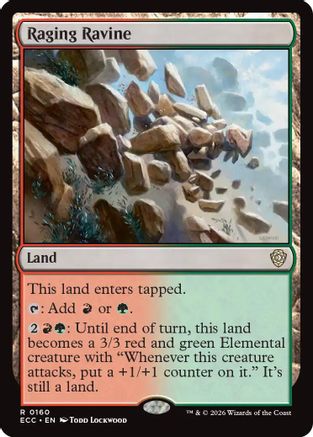 Raging Ravine (ECC-160) [Commander: Lorwyn Eclipsed] MTG Single Commander: Lorwyn Eclipsed