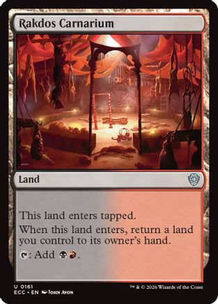 Rakdos Carnarium (ECC-161) [Commander: Lorwyn Eclipsed] MTG Single Commander: Lorwyn Eclipsed