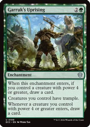 Garruk's Uprising (ECC-109) [Commander: Lorwyn Eclipsed] MTG Single Commander: Lorwyn Eclipsed