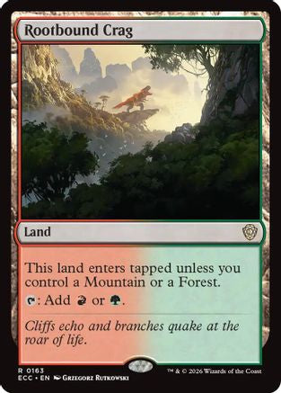 Rootbound Crag (ECC-163) [Commander: Lorwyn Eclipsed] MTG Single Commander: Lorwyn Eclipsed