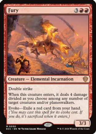Fury (ECC-050) [Commander: Lorwyn Eclipsed] MTG Single Commander: Lorwyn Eclipsed