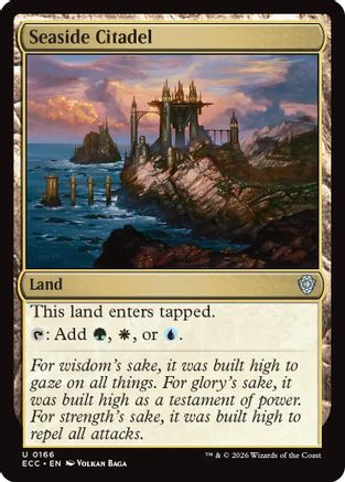 Seaside Citadel (ECC-166) [Commander: Lorwyn Eclipsed] MTG Single Commander: Lorwyn Eclipsed