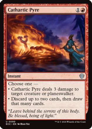 Cathartic Pyre (ECC-090) [Commander: Lorwyn Eclipsed] MTG Single Wizards of the Coast