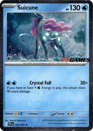 Suicune (EB Games Exclusive) (26) Holofoil [Misc: Cards & Products] Pokemon Single Pokémon