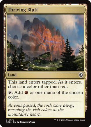 Thriving Bluff (ECC-170) [Commander: Lorwyn Eclipsed] MTG Single Commander: Lorwyn Eclipsed