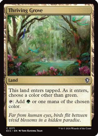 Thriving Grove (ECC-171) [Commander: Lorwyn Eclipsed] MTG Single Commander: Lorwyn Eclipsed