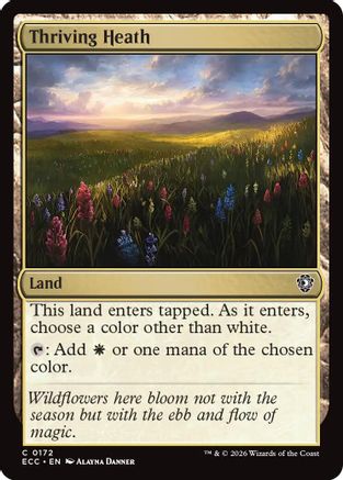 Thriving Heath (ECC-172) [Commander: Lorwyn Eclipsed] MTG Single Commander: Lorwyn Eclipsed