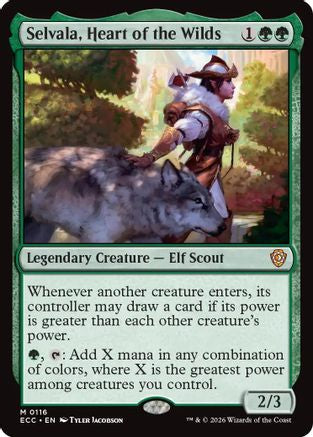 Selvala, Heart of the Wilds (ECC-116) [Commander: Lorwyn Eclipsed] MTG Single Commander: Lorwyn Eclipsed