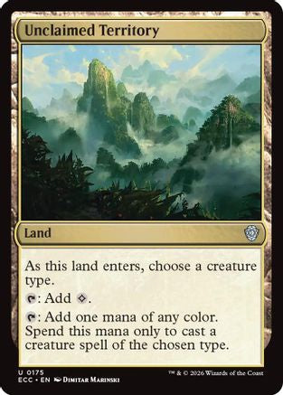 Unclaimed Territory (ECC-175) [Commander: Lorwyn Eclipsed] MTG Single Commander: Lorwyn Eclipsed
