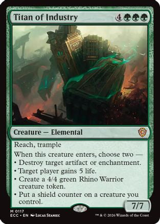 Titan of Industry (ECC-117) [Commander: Lorwyn Eclipsed] MTG Single Commander: Lorwyn Eclipsed