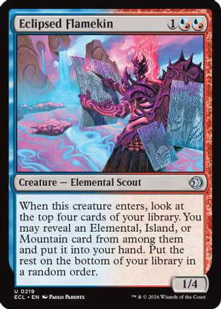 Eclipsed Flamekin (ECL-219) [Lorwyn Eclipsed] MTG Single Wizards of the Coast