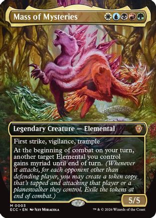 Mass of Mysteries (Borderless) (ECC-003) [Commander: Lorwyn Eclipsed] MTG Single Commander: Lorwyn Eclipsed