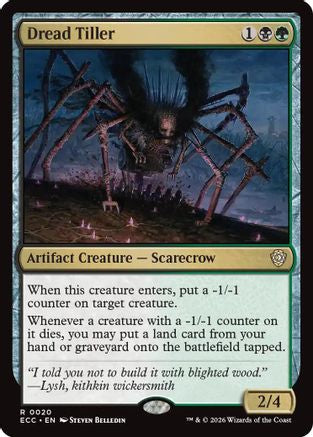 Dread Tiller (ECC-020) [Commander: Lorwyn Eclipsed] MTG Single Wizards of the Coast