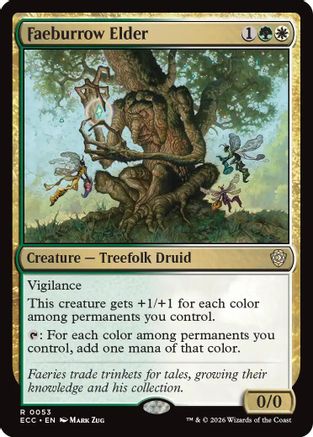 Faeburrow Elder (ECC-053) [Commander: Lorwyn Eclipsed] MTG Single Wizards of the Coast