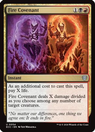 Fire Covenant (ECC-054) [Commander: Lorwyn Eclipsed] MTG Single Wizards of the Coast