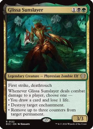 Glissa Sunslayer (ECC-122) [Commander: Lorwyn Eclipsed] MTG Single Commander: Lorwyn Eclipsed