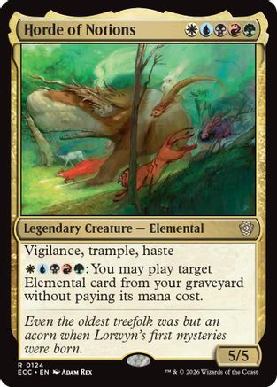 Horde of Notions (ECC-124) [Commander: Lorwyn Eclipsed] MTG Single Commander: Lorwyn Eclipsed