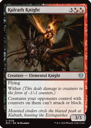 Kulrath Knight (ECC-126) [Commander: Lorwyn Eclipsed] MTG Single Commander: Lorwyn Eclipsed