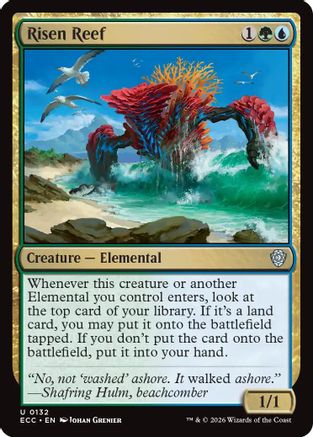 Risen Reef (ECC-132) [Commander: Lorwyn Eclipsed] MTG Single Commander: Lorwyn Eclipsed
