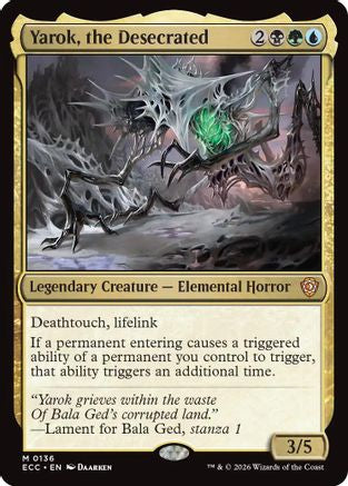 Yarok, the Desecrated (ECC-136) [Commander: Lorwyn Eclipsed] MTG Single Commander: Lorwyn Eclipsed