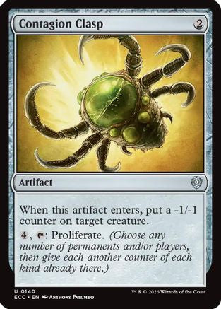 Contagion Clasp (ECC-140) [Commander: Lorwyn Eclipsed] MTG Single Wizards of the Coast