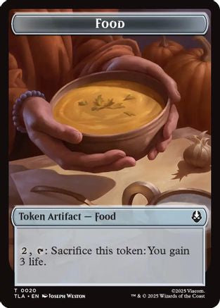 Food (0020) // Ally (0007) Double-Sided Token (TLA-20 // 7) [Avatar: The Last Airbender] Foil MTG Single Avatar: The Last Airbender