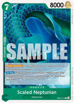 Scaled Neptunian (EB04-011) [The Azure Sea's Seven] One Piece Single Bandai