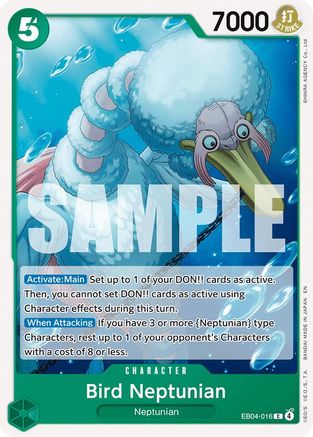 Bird Neptunian (EB04-016) [The Azure Sea's Seven] One Piece Single Bandai