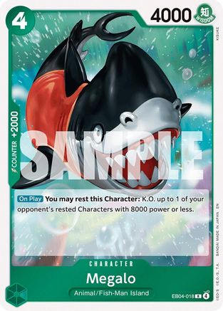 Megalo (EB04-018) [The Azure Sea's Seven] Foil One Piece Single Bandai