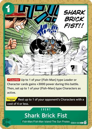Shark Brick Fist (EB04-020) [The Azure Sea's Seven] One Piece Single Bandai