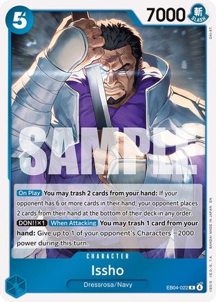 Issho - EB04-022 (EB04-022) [The Azure Sea's Seven] Foil One Piece Single Bandai