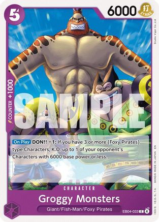 Groggy Monsters (EB04-033) [The Azure Sea's Seven] One Piece Single Bandai