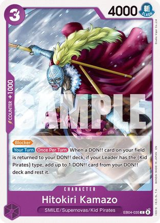 Hitokiri Kamazo (EB04-035) [The Azure Sea's Seven] One Piece Single Bandai