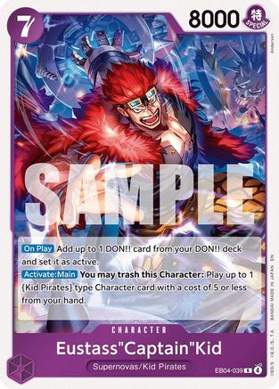 Eustass"Captain"Kid - EB04-039 (EB04-039) [The Azure Sea's Seven] Foil One Piece Single Bandai