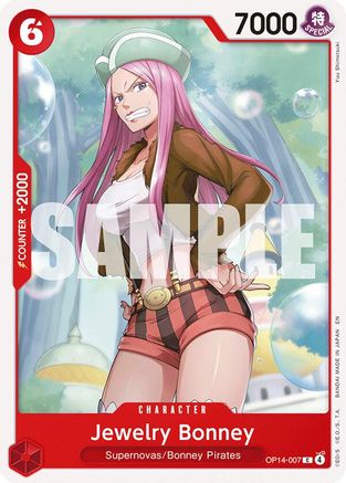 Jewelry Bonney (OP14-007) [The Azure Sea's Seven] One Piece Single Bandai