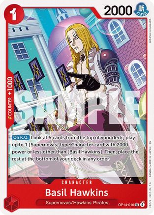 Basil Hawkins (OP14-010) [The Azure Sea's Seven] One Piece Single Bandai