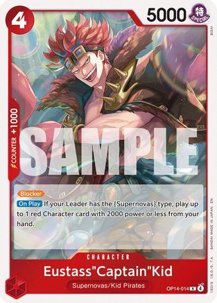 Eustass"Captain"Kid - OP14-014 (OP14-014) [The Azure Sea's Seven] Foil One Piece Single Bandai