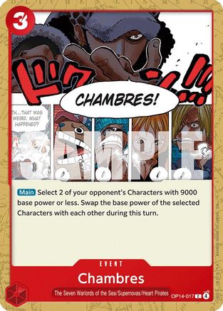 Chambres (OP14-017) [The Azure Sea's Seven] One Piece Single Bandai
