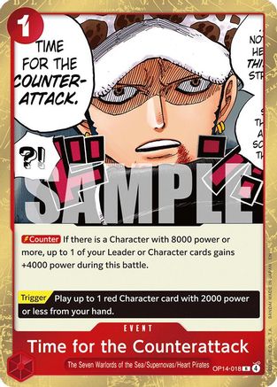 Time for the Counterattack (OP14-018) [The Azure Sea's Seven] Foil One Piece Single Bandai