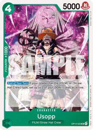 Usopp (OP14-022) [The Azure Sea's Seven] One Piece Single Bandai