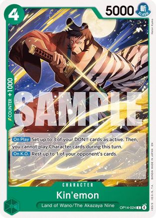 Kin'emon (OP14-024) [The Azure Sea's Seven] One Piece Single Bandai