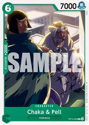 Chaka & Pell - OP14-030 (OP14-030) [The Azure Sea's Seven] One Piece Single Bandai